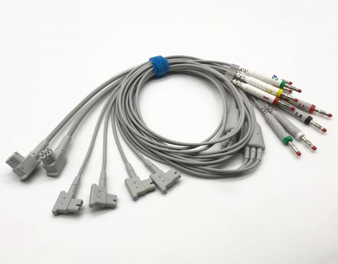 HP TC30 ecg Cable 10 สายไฟ Ecg พร้อม snap/คลิป 989803151651 2