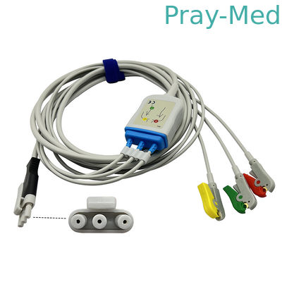 ซื้อ สายเคเบิลสำหรับผู้ป่วย ECG Primedic 3 Pins สำหรับ Primedic Defibrillator XD100 Defimonitor การผลิตออนไลน์