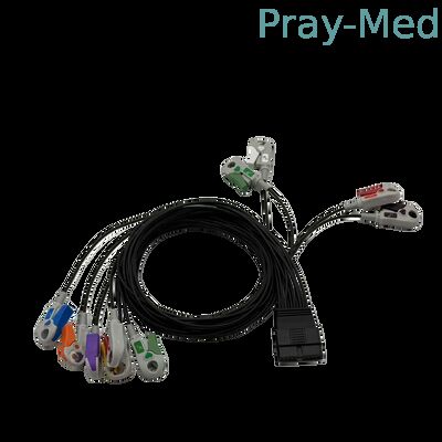 ซื้อ สายเคเบิลฮอลเตอร์ ECG 10 โลดที่มีเสื้อ TPU รองรับสําหรับ Schiller MS-12 และ Cardiovit FT-1 การผลิตออนไลน์