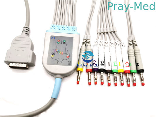 ซื้อ GE Marqutte สาย MAC1000 Ge Ecg, เสื้อ TPU ที่เชื่อถือได้สายไฟ Ecg Lead การผลิตออนไลน์