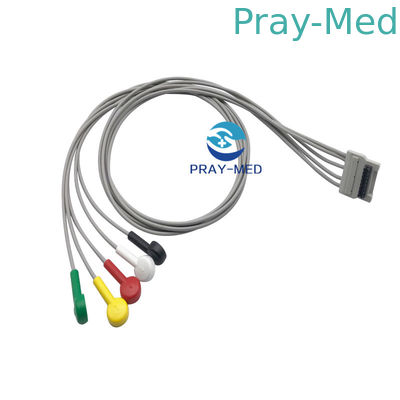 ซื้อ เสื้อ TPU BTL-08 5 Lead Holter Ecg Cable 102cm For 12 Channel การผลิตออนไลน์