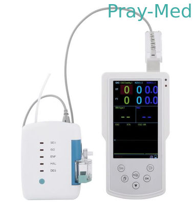 ซื้อ SpO2 ETCO2 Class II เครื่องตรวจวัดการดมยาสลบแบบมือถือ MG1000 การผลิตออนไลน์
