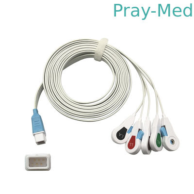 ซื้อ สายไฟ ECG แบบใช้แล้วทิ้งแบบใช้แล้วทิ้ง 5 คลิปตะกั่วที่เข้ากันได้กับCovidien การผลิตออนไลน์