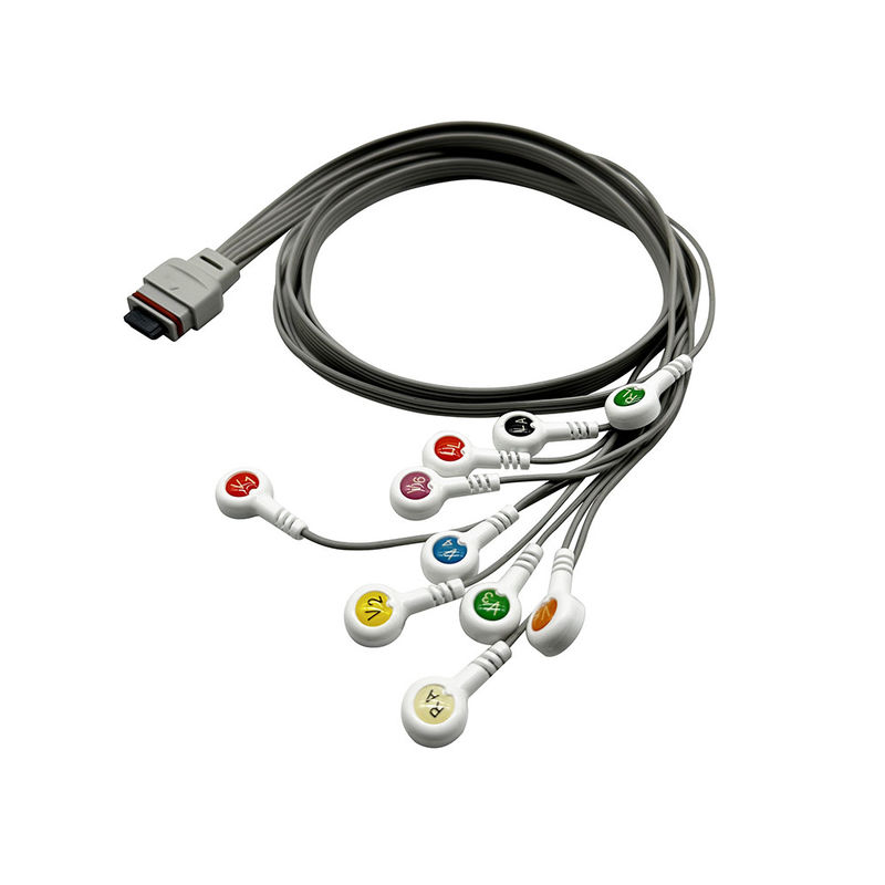นีฮอน โคเด้น โฮลเตอร์ ECG Cable 10 lead สําหรับเครื่องบันทึก RAC-2512 1m TPU Jacket