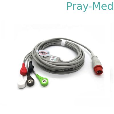 สายเคเบิล ECG Bionet BM3 BM3VET ชิ้นเดียวสำหรับการตรวจสอบผู้ป่วยในโรงพยาบาล
