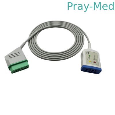 คาเบิ้ลลําไส้ Ekg Jc-906pa 6 Lead To 12 Pin เชื่อมต่อ