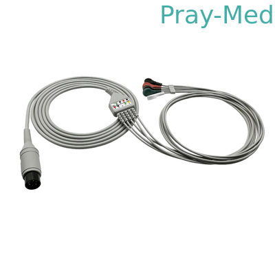 สอดคล้องกับ Mindray ECG ทรังเคเบิล 6 ปิน 3 หรือ 5 สาย Pm8000 Pm9000
