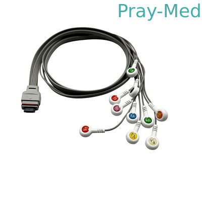 นีฮอน โคเด้น โฮลเตอร์ ECG Cable 10 lead สําหรับเครื่องบันทึก RAC-2512 1m TPU Jacket