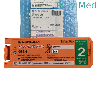 แบตเตอรี่ 30V 1400mAh แทนสําหรับไนฮอน Kohden Cardiolife ของเดิม 2100 AED SB-212VK