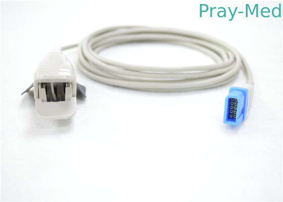 เซนเซอร์ตรวจจับ Spo2 แบบใช้ซ้ำได้ Reusable, 10 Pin Connector เซนเซอร์ Spo2 สำหรับผู้ใหญ่ขนาด 0.3lb