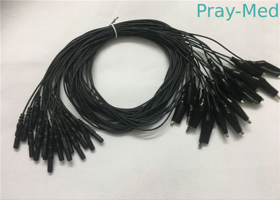 Din 1.5 EEG สายเคเบิล / Eeg Cup Electrod Din 1.5 Connector มาตรฐาน CE