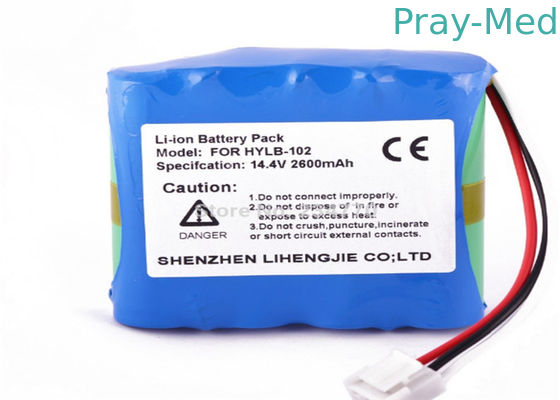 แบตเตอรี่เครื่อง Ecg แบบ 14.4v 2600mAh, การเปลี่ยนชุดแบตเตอรี่ทดแทน Ecg แบบชาร์จใหม่