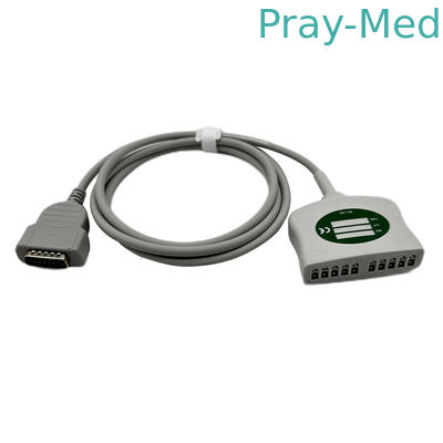 GE Marquette MAC EKG กระเป๋าสาย 12 สาย 2104723-001 22341809 AHA IEC 2.4M DB15 เครื่องเชื่อม