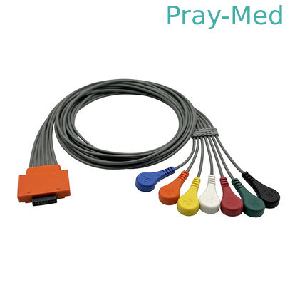 ECG Holter Cable For Cardioline Walk400h 5 7or10 สายเชื่อมต่อสนาป 16pin