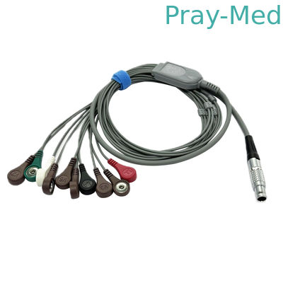 รองรับ Landcom เครื่องบันทึก 10 สาย ECG Holter สล็อปเคเบิล 10 ปิน