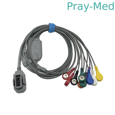NORAV 10 โลด ECG Holter Cable กับ Snap Ends เครื่องเชื่อม 20pin