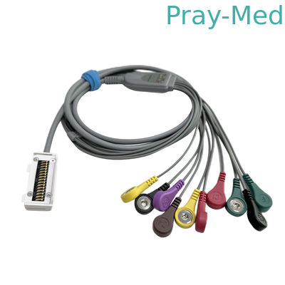 Meditech Cardiup ECG Holter Cable สําหรับ CardiUP!3 CardiUP!12 เสื้อ TPU 10 ช่องสนาปคอนเนกเตอร์