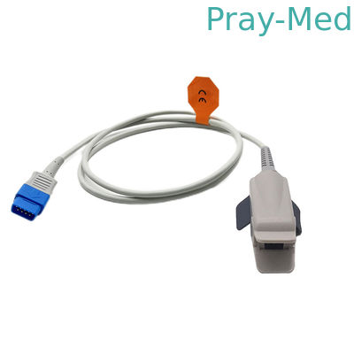 DB9 9P Connector ผู้ใหญ่ Spo2 Sensor Probe Comaptible GE Trusignal