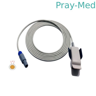 40 องศา Spo2 P Robe เซนเซอร์คลิปนิ้วผู้ใหญ่ Contec Edan M8 6 ขากับ CE / ISO