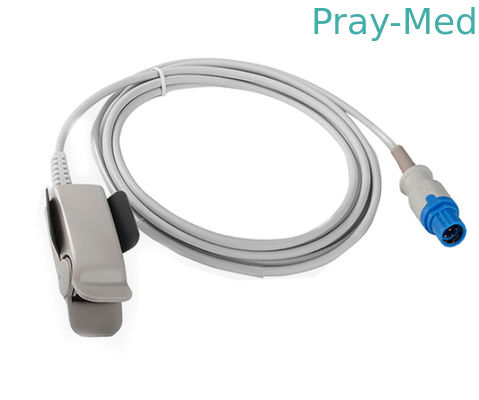 4.0mm Drager Adult Finger Clip Spo2 Sensor ขั้วต่อ 7 ขา