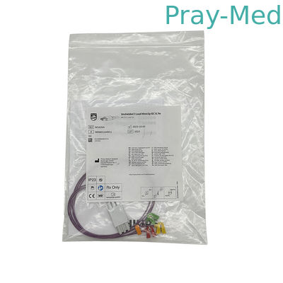 ชุดเคเบิล ECG ของเด็กเกิดใหม่ ไม่ปกป้อง 3 Lead Miniclip IEC 0.7m M1626A 989803144951