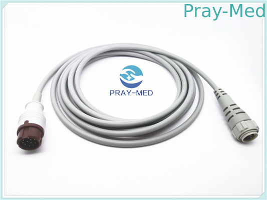 Mindray PM9000 สายเคเบิลความดันโลหิตบุกรุ้งเส้นผ่าศูนย์กลาง 4 ม.ม. ด้าน Medix Yoke