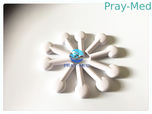 EKG 4mm EKG นำไฟฟ้าสถิต Snaps, Ekg Adapters Converter สีขาว