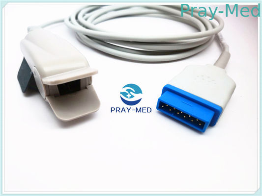 11 Pin  Finger Probe, GE Marquette เครื่องวัดความอิ่มตัวของออกซิเจนชีพจรแบบผู้ใหญ่