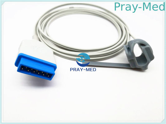 TS-F4-GE Datex Ohmeda S / 5 เซ็นเซอร์ Spo2 สำหรับวัยผู้ใหญ่ Peidatric 11 Pin วัสดุทางการแพทย์ TPU