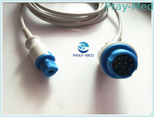 สายเชื่อมต่อ HP m1940A Spo2 ที่เชื่อถือได้ 12 ขา - รองรับ 8 Pin 4.0mm Dia