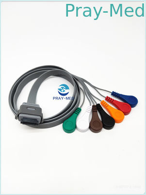 ชีวการแพทย์ BI9800 / BI9000 Holter Ecg Cable 7 Lead 26 Pin เข้ากันได้กับ Edan
