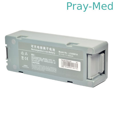 LI34I001A แบตเตอรี่อุปกรณ์การแพทย์ของ Mindray ที่ชาร์จใหม่ได้สำหรับ D5 D6 022-00012-00 Defibrillator