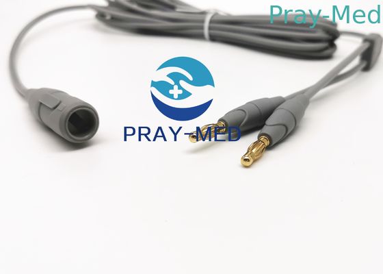 ความยาว 3 เมตร EURO US Type Electrosurgical Bipolar Cable For Forceps