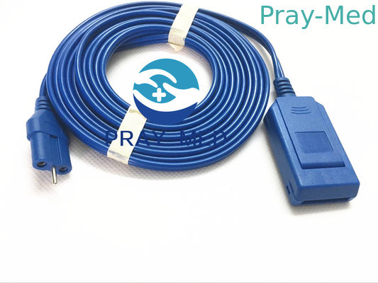 สายเคเบิลสำหรับผู้ป่วย Diathermy PVC 3 ม. สำหรับแผ่นพื้น Electrosurgical