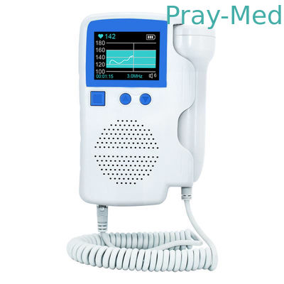 ABS DC3.7V 3MHz เครื่องตรวจจับการเต้นของหัวใจทารกในครรภ์ Doppler สำหรับคลินิก