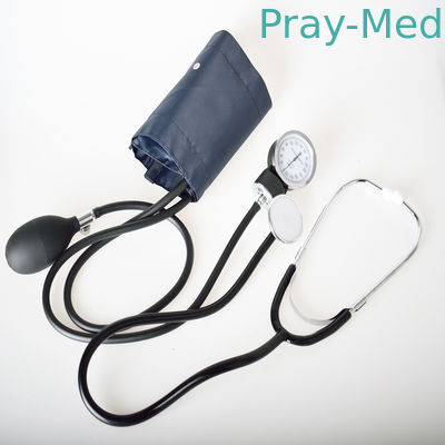 อลูมิเนียมอัลลอยด์น้ำยาง Sphygmomanometer แบบพกพาพร้อม Stethscope