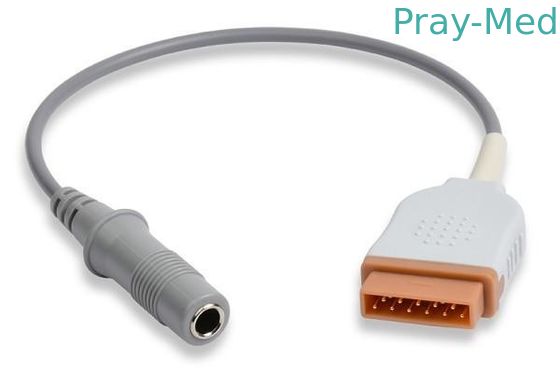 สายเคเบิลอะแดปเตอร์เซ็นเซอร์อุณหภูมิ Marquette GE TPU 4 มม. 2021700-001