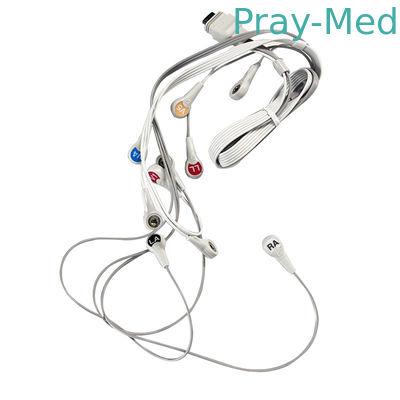 สายเคเบิล OEM Holter ECG Nihon Kohden Leadwire สำหรับเครื่องบันทึกคลื่นไฟฟ้าหัวใจ RAC-2512