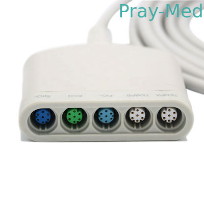 Drager Siemens ECG ผู้ป่วยเคเบิ้ล 16 พิน Neomed Pod สายเคเบิล ECG Trunk 5590539