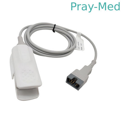 Sonda 512F 7 Pin Mindray Spo2 Sensor คลิปนิ้วสำหรับผู้ใหญ่ความยาว 3ft