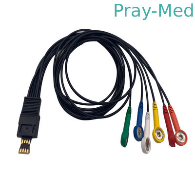 4.0 มม. TPU 4/6 ตะกั่วชิลเลอร์สาย Ecg สำหรับ MT101 MT-200 Ecg Holter