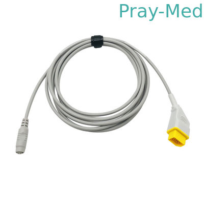 สายเคเบิลอะแดปเตอร์ IBP ที่เข้ากันได้กับ Nihon Kohden ถึง B Bruan Transducer 14 Pin