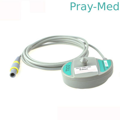 Edan CADENCE II F3/F6/F9 SONATINA TOCO US Transducer เปลี่ยนสายสีเทา TPU 6 พิน