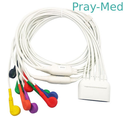 HP ST80i 989803180141 10 ตะกั่ว Ekg ลวดตะกั่ว TPU 18 Pin 1.1m