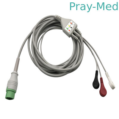 Comen Ecg Cable และ leadwire สำหรับ Comen C30 / C40 3.6m 12pins 5 Lead