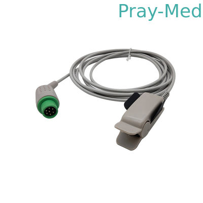 เซนเซอร์ Spo2 แบบนำกลับมาใช้ใหม่ได้ 3 เมตรชาย 7 พินสำหรับ Bionet BM3 BM5