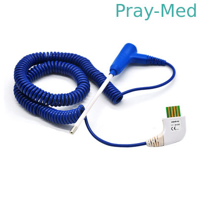 อุปกรณ์เสริมเครื่องช่วยหายใจ 0.09 กก. Smartemp Fast Oral Temp Probe TPU Jacket Blue