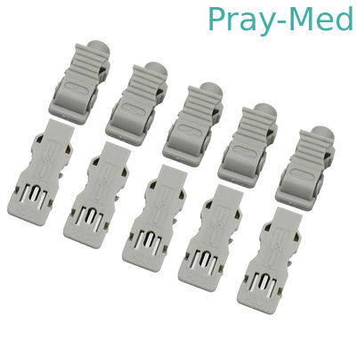 คลิปหนีบ ECG ทองแดงพลาสติก Banana 4.0MM DIN 3.0MM 10 ชิ้น / ชุด